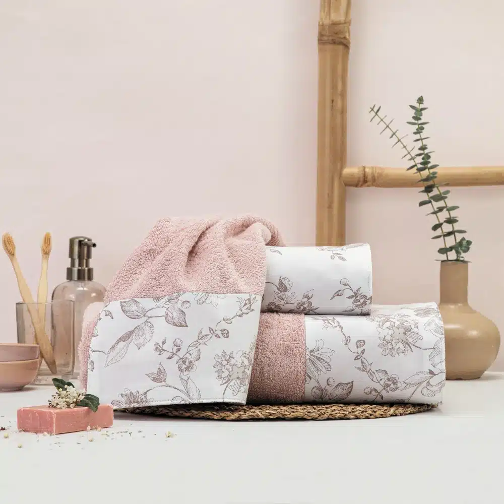 Πετσέτες Σετ 3ΤΜΧ Rosine Borea Home Textiles 70 x 140 / 50 x 90 / 30 x 50 cm