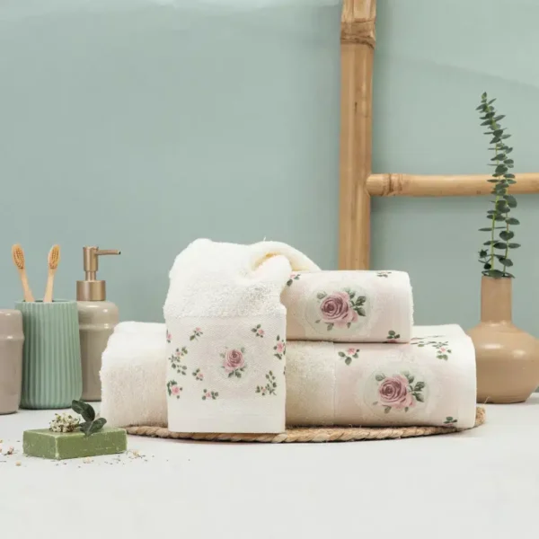 Πετσέτα Προσώπου Wildrose Borea Home Textiles 50 x 90 cm