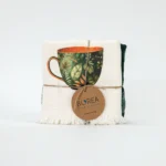 Ποτηρόπανα Κουζίνας Green Tea Σετ 2ΤΜΧ Borea Home Textiles 40 x 65 cm + 65 x 65 cm