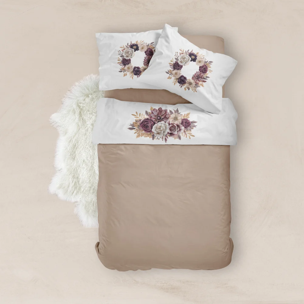Σεντόνι Digital Print Σετ Gerbera Υπέρδιπλο Borea Home Textiles 220 x 240 cm + (2) 50 x 70 cm