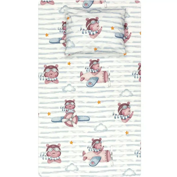 Σεντόνι Σετ 2ΤΜΧ Pilot Moνό Borea Home Textiles 160 x 240 cm + 50 x 70 cm