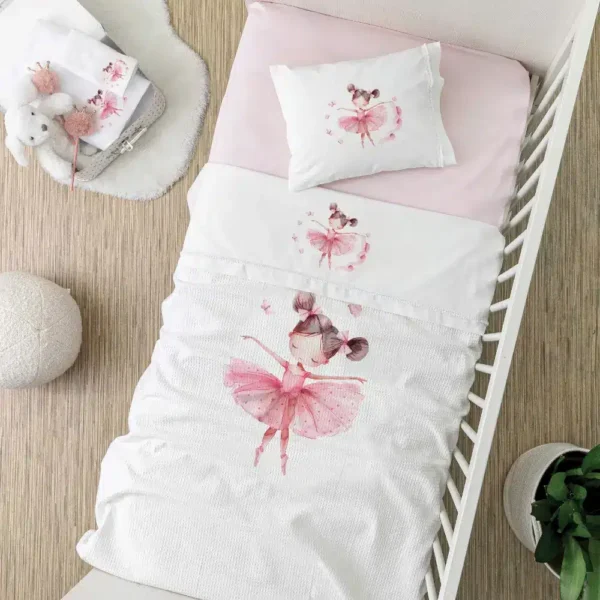 Σεντόνια Κούνιας Σετ Balletto Borea Home Textiles (2) 120 x 160 cm + 30 x 40 cm