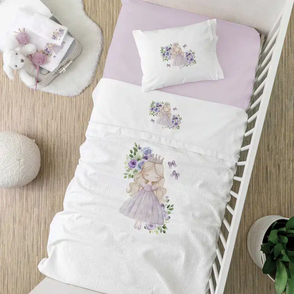 Σεντόνια Κούνιας Σετ Lily Borea Home Textiles (2) 120 x 160 cm + 30 x 40 cm