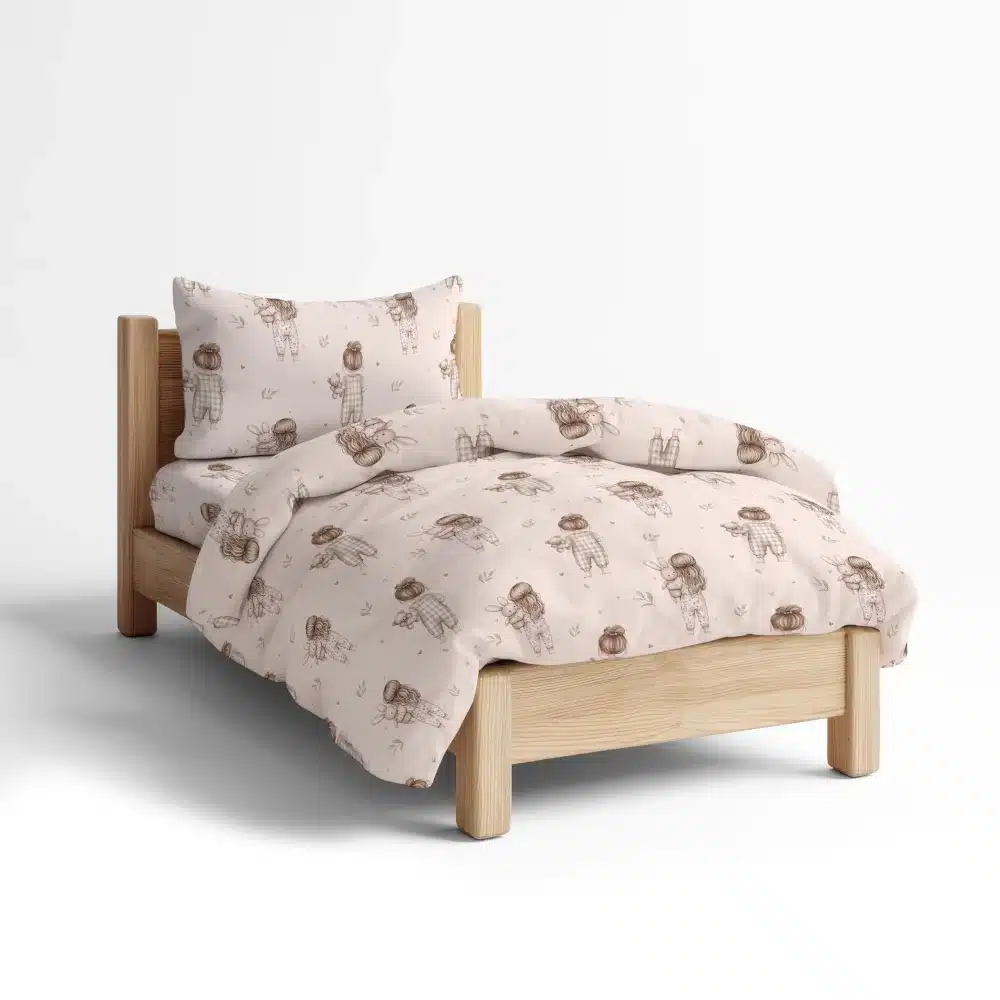 Σεντόνια Σετ Goodnight Moνό Ροζέ Borea Home Textiles (2) 160 x 250 cm + 50 x 70 cm
