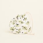 Beauty Home ΠΟΥΓΚΙ ΟΒΑΛ ΜΕ ΚΟΡΔΟΝΙ 13 x 14 cm ΜΙΚΡΕΣ ΕΛΙΕΣ ΛΕΥΚΟ ΦΟΝΤΟ 140 CM - Image 2