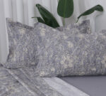 Beauty Home Σετ σεντόνια υπέρδιπλα με λάστιχο Memories Art 12679 165x200+30 Γκρι - Image 2