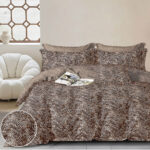 Beauty Home Σετ σεντόνια υπέρδιπλα με λάστιχο Memories Art 12688 165x200+30 Μπεζ