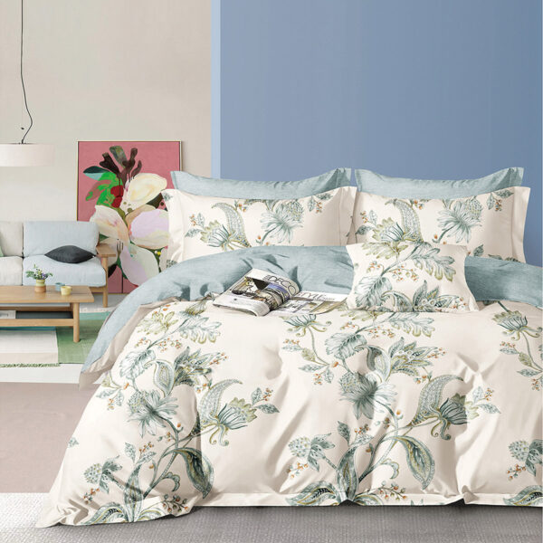 Beauty Home Σετ σεντόνια υπέρδιπλα με λάστιχο Memories Art 12694 165x200+30 Μπεζ