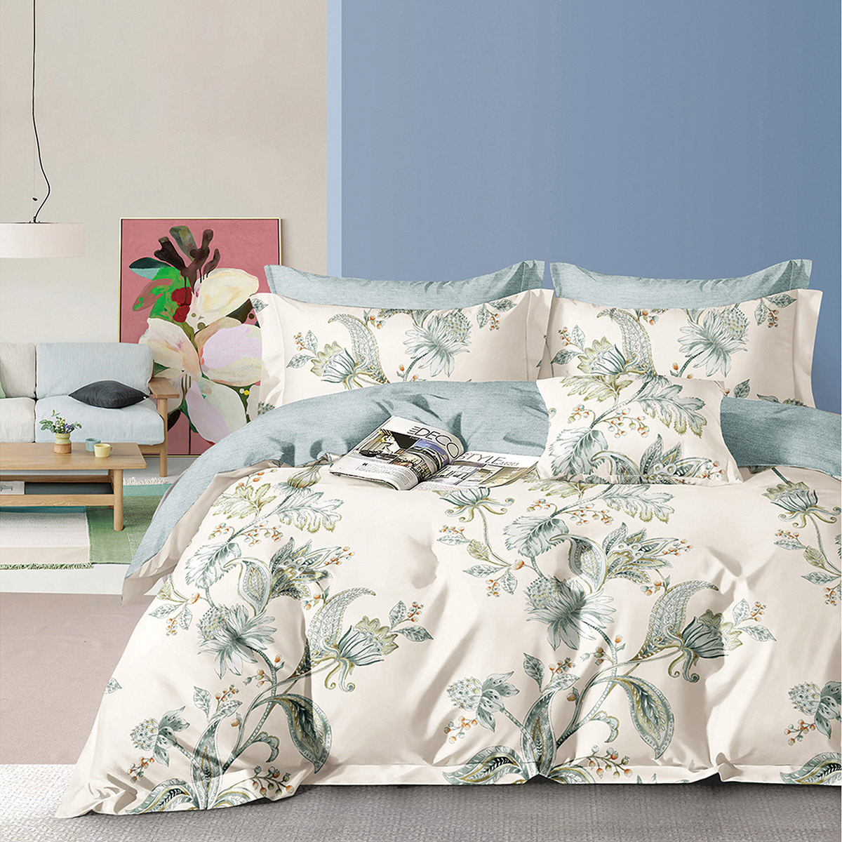 Beauty Home Σετ σεντόνια υπέρδιπλα με λάστιχο Memories Art 12694 165x200+30 Μπεζ