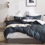 Beauty Home Σετ σεντόνια υπέρδιπλα με λάστιχο Memories Art 12697 165x200+30 Ανθρακί