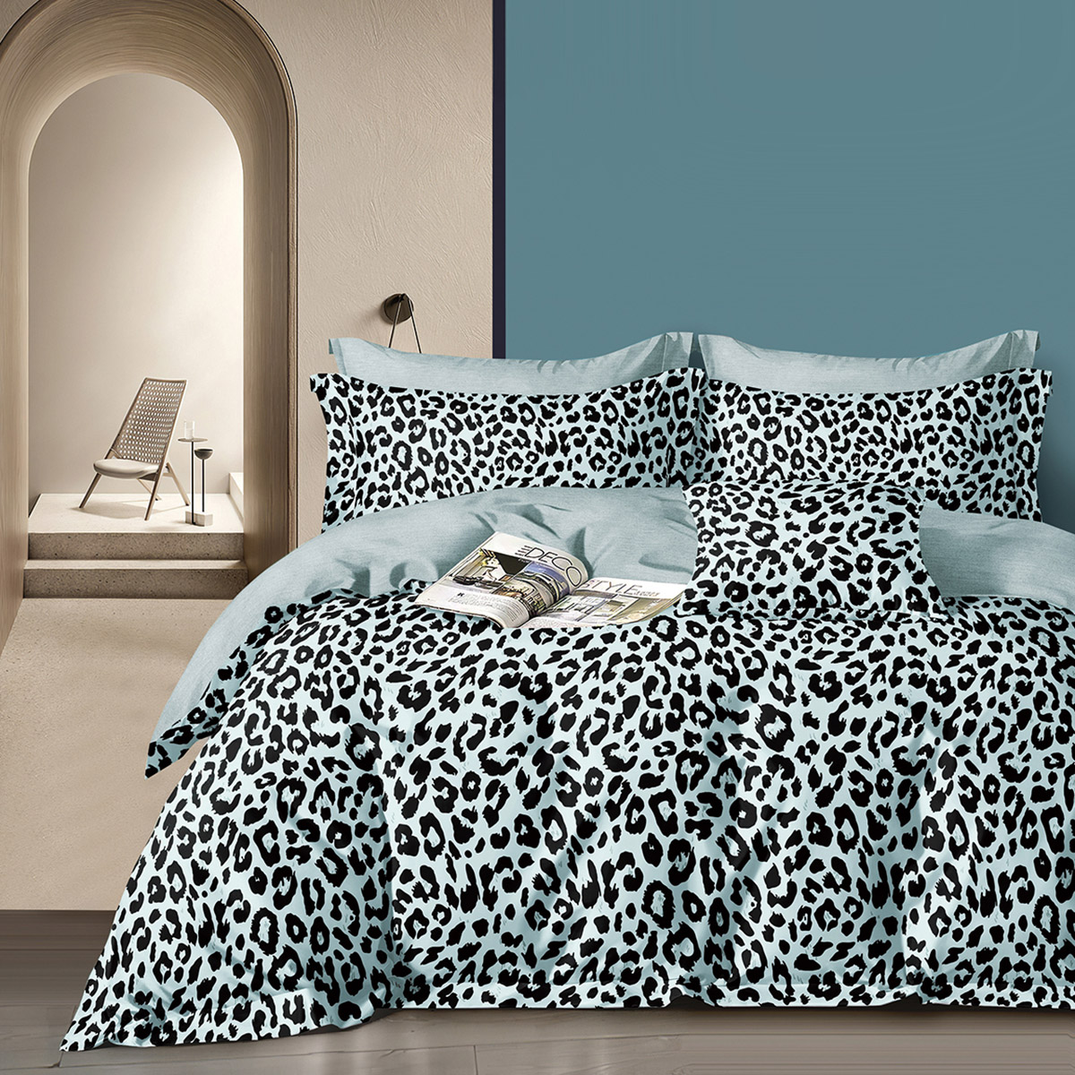 Beauty Home Σετ σεντόνια υπέρδιπλα με λάστιχο Memories Art 12699 165x200+30 Γκρι