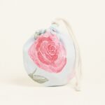 Beauty Home ΠΟΥΓΚΙ ΟΒΑΛ ΜΕ ΚΟΡΔΟΝΙ 13 x 14 cm ΤΡΙΑΝΤΑΦΥΛΛΑ ΓΑΛΑΖΙΟ ΦΟΝΤΟ