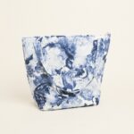 Beauty Home ΤΣΑΝΤΑ ΒΑΠΤΙΣΗΣ ΜΕ ΦΕΡΜΟΥΑΡ 53 X 43 cm ΜΠΛΕ ΛΟΥΛΟΥΔΙΑ