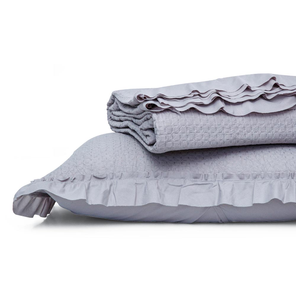 Κουβερλί Μονόχρωμο Σετ Anais Μονό Borea Home Textiles 160 x 220 cm + 50 x 70 cm