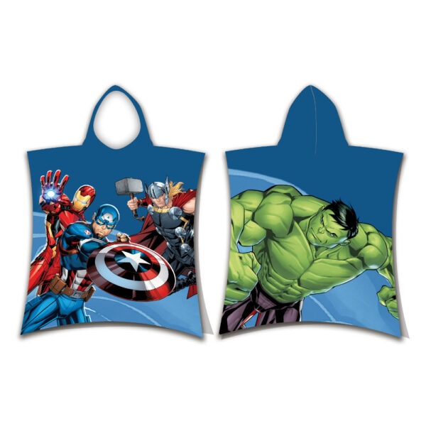 Παιδικό Πόντσο Βαμβακερό Βελούδινο Avengers 320gsm Borea Home Textiles 50 x 115 cm