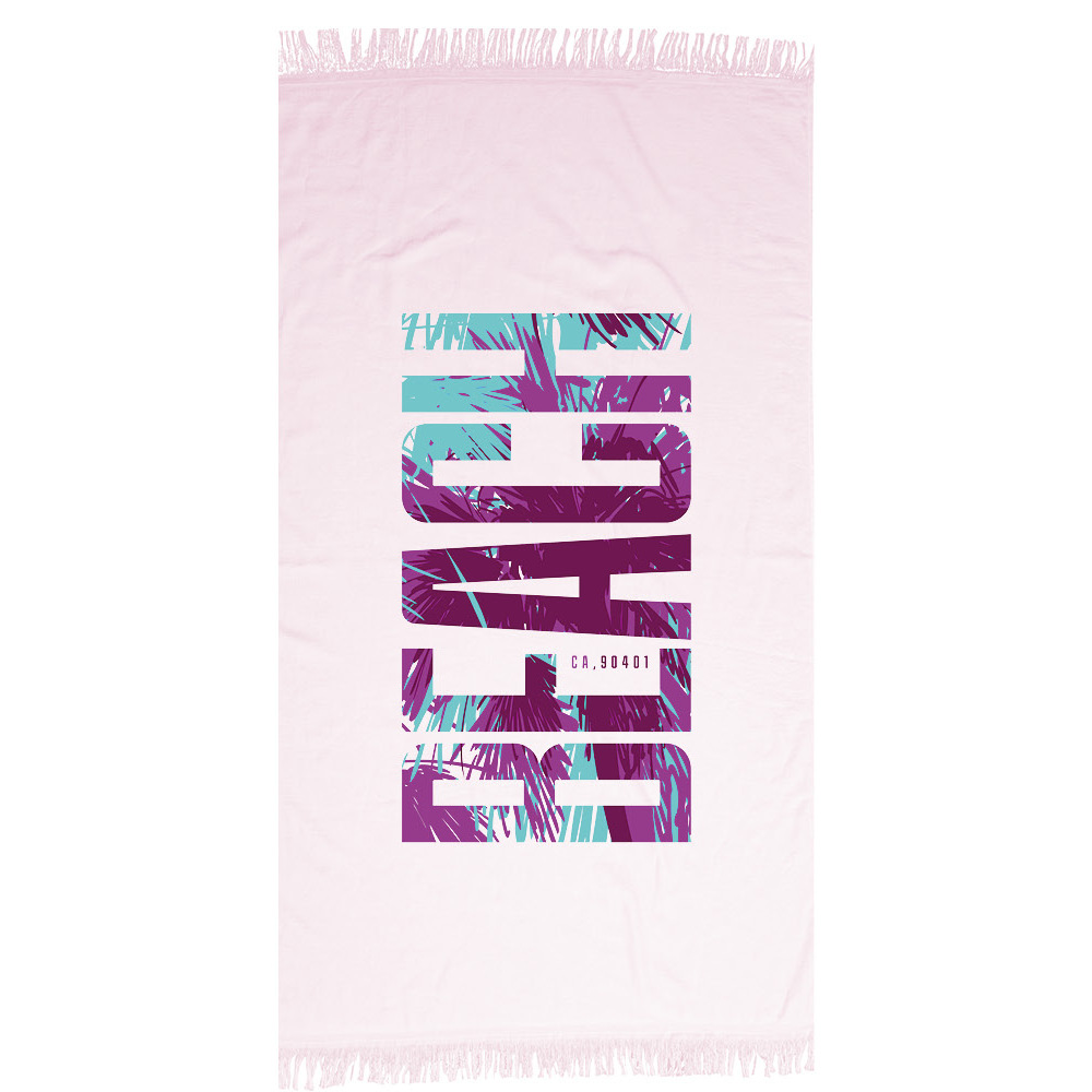 Πετσέτα Παρεό Beach Ροζ Borea Home Textiles 90 x 160 cm