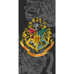 Πετσέτα Θαλάσσης Βαμβακερή Βελούδινη Harry Potter 320gsm Borea Home Textiles 70 x 140 cm