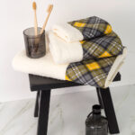 Πετσέτες Σετ 2ΤΜΧ Καρώ Borea Home Textiles 50 x 90 / 30 x 50 cm