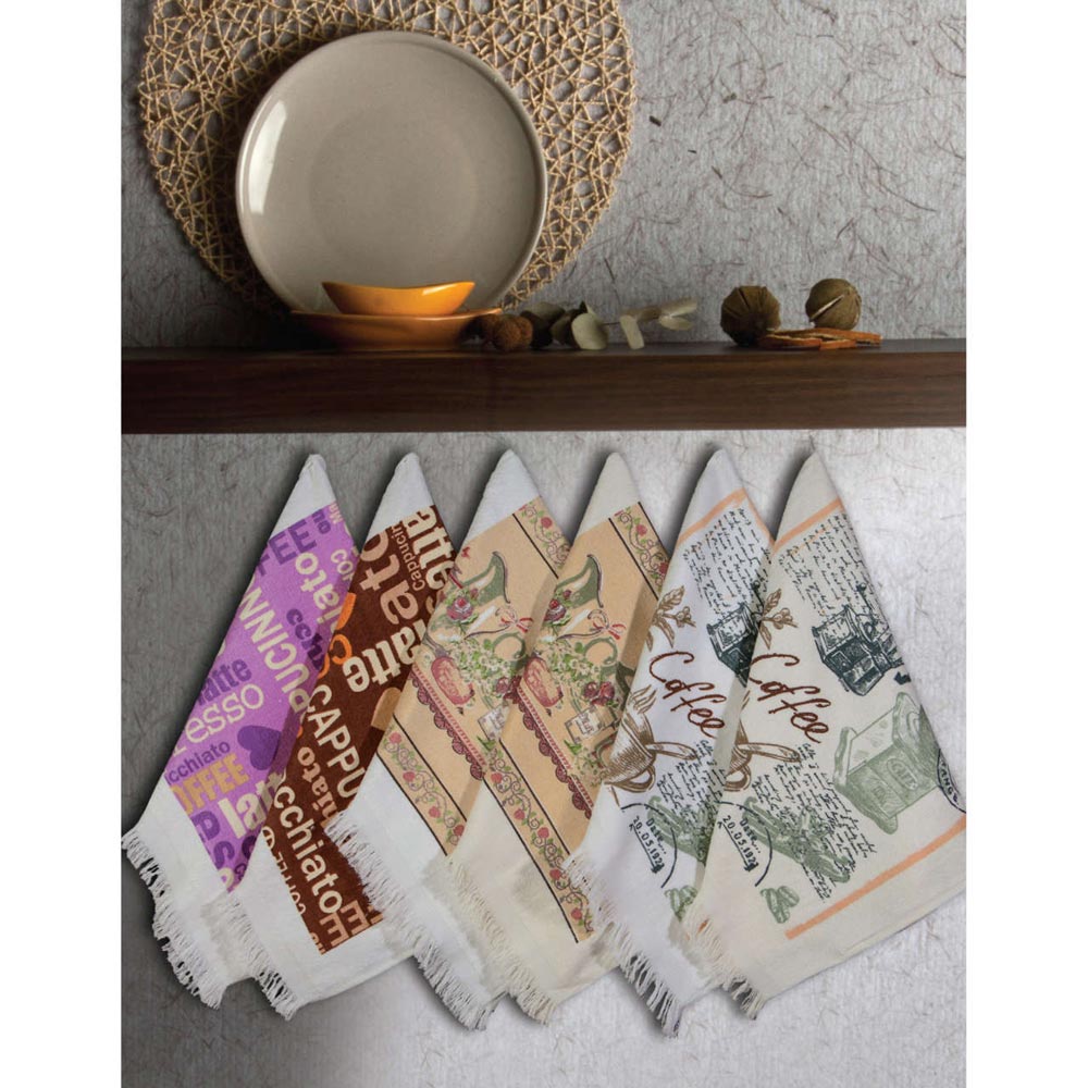 Ποτηρόπανα Κουζίνας Κρόσσι Σετ 3ΤΜΧ Borea Home Textiles (3) 40 x 70 cm