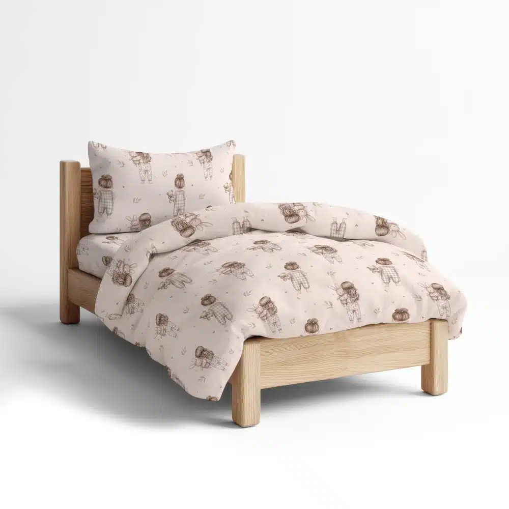 Κουβερλί Σετ Goodnight Moνό Ροζέ Borea Home Textiles 160 x 220 cm + 50 x 70 cm