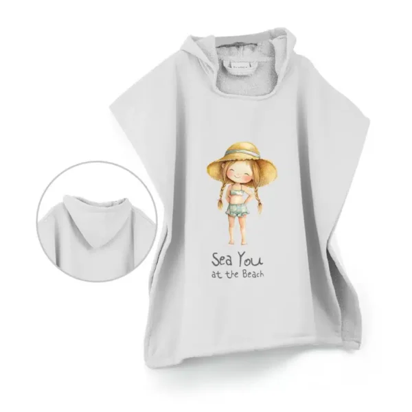 Παιδικό Πόντσο Θαλάσσης Sea You Girl Borea Home Textiles 60 x 60 cm