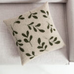 Μαξιλαροθήκη 43x43cm GOFIS HOME Herbal Μπεζ/Pine Green 705/ 06 - Image 2