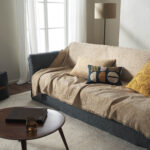 Ριχτάρι Πολυθρόνας 180x180cm GOFIS HOME Meadow Leaf Gold 160/04 - Image 3