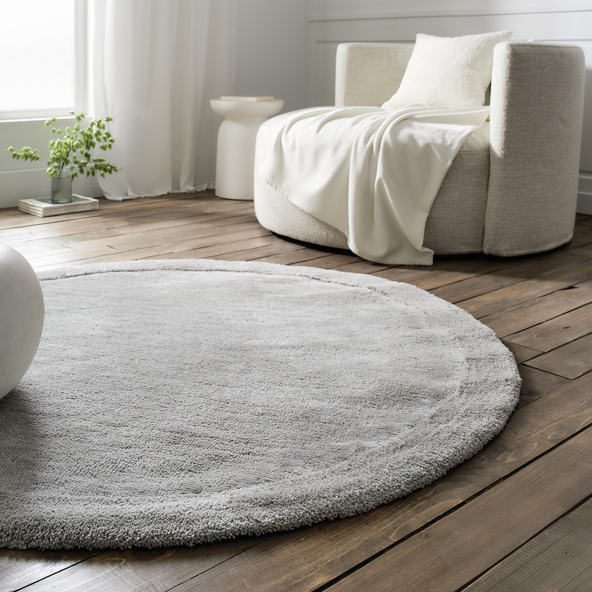 7074802480004 Χαλί 200cm GOFIS HOME Heaven Cloud Grey 802/48 - Image 1