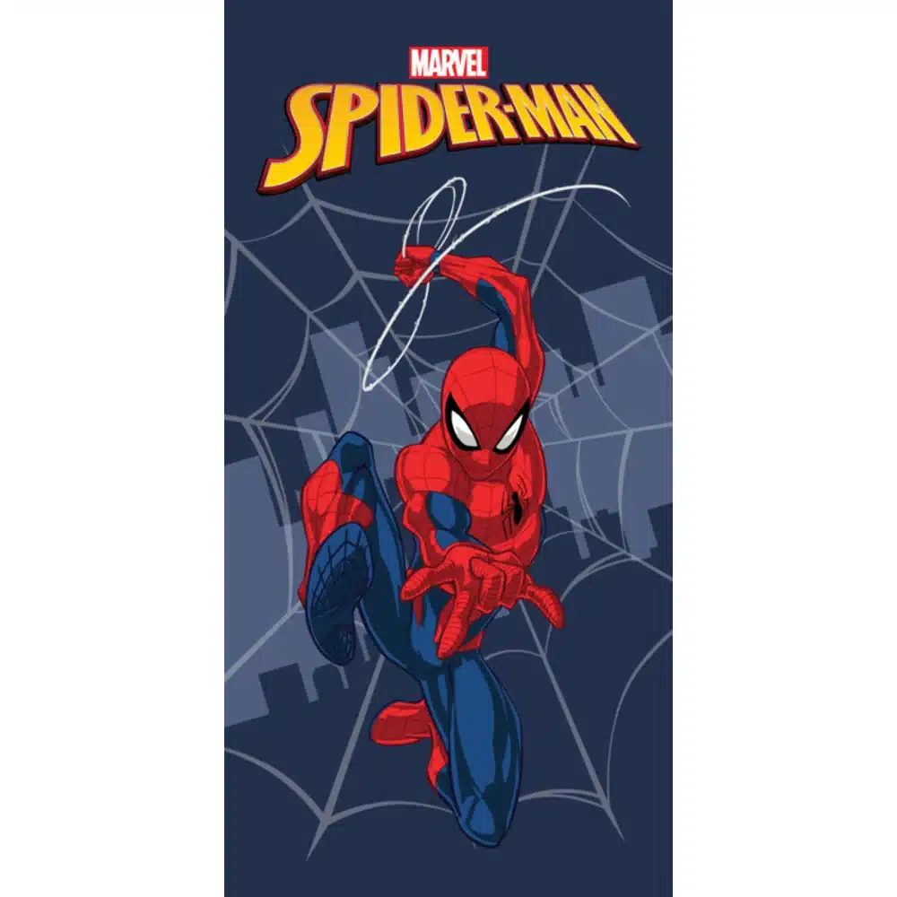 Πετσέτα Θαλάσσης Microfiber Spiderman Dark Borea Home Textiles 70 x 140 cm