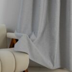 Beauty Home Κουρτίνα Full Blackout σκίασης με 8 κρίκους Elite Art 8392 Light Grey-Νο3 140x270 Ασημί - Image 8