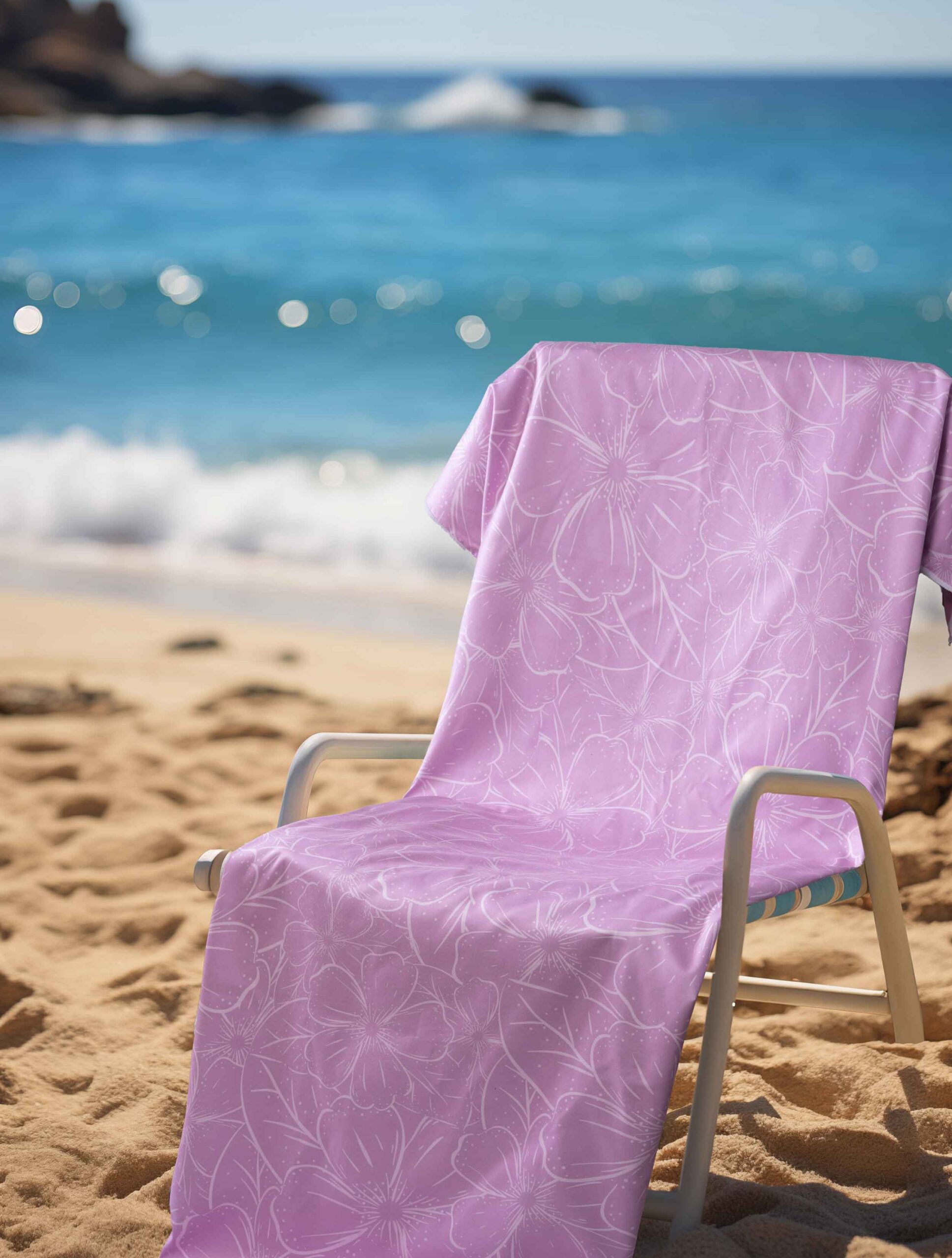 PINK_BT Πετσέτα θαλάσσης PINKY MADI Homeware - Image 1