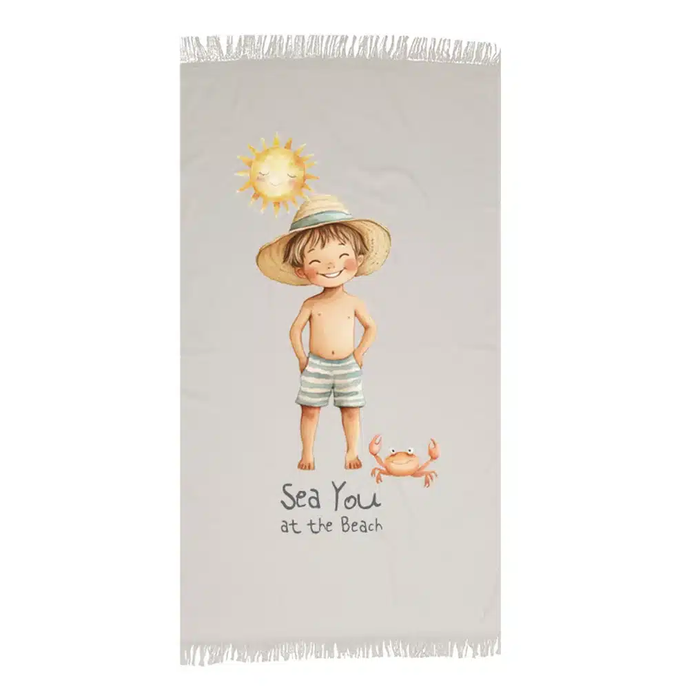 Πετσέτα Παρεό Sea You Boy Borea Home Textiles 90 x 160 cm