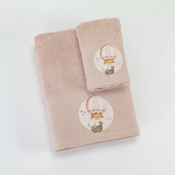 Πετσέτες Σετ 2ΤΜΧ Cutiepies Borea Home Textiles 70 x 120 / 30 x 50 cm